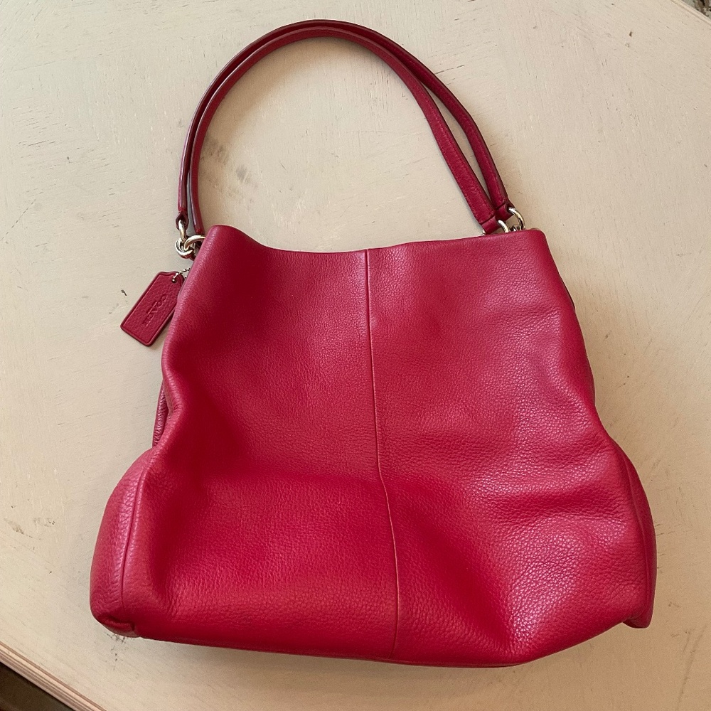 Coach Red Leather Purse
